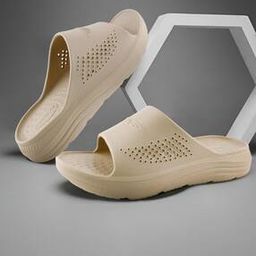 Men Perforated Slip-On Slide-image-9