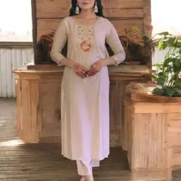 Women Embroidered Straight Kurta Set-picture-38