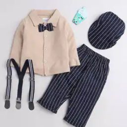 Boys Striped Suit Set-image-53