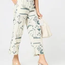 Women Flat-Front Loose Fit Pants-image-10
