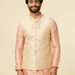 Men Embroidered Regular Fit Nehru jacket-21