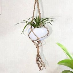 Jute Hanging Planter with Pot-11