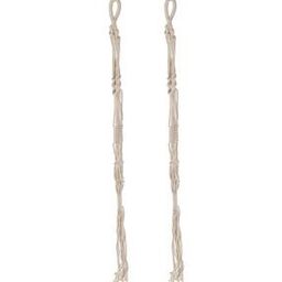 Set of 2 Twisted Macrame Plant Hangers-48