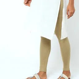 Acrylic Ankle-Length Winter Leggings-image-66