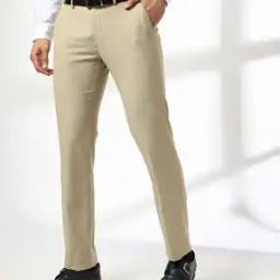 Men Flat-Front Slim Fit Chinos-image-73