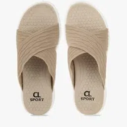 carlton london sports Striped Slides with Textured Footbed-picture-20
