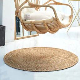 habere india Round-Shaped Jute Carpet image 1