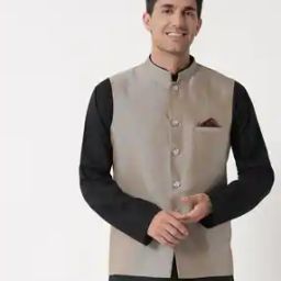 Nehru Jacket with Welt Pockets-25