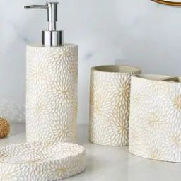 Floral Pattern Round Soap Dish-53