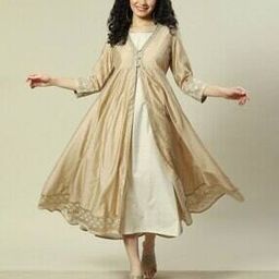 Women Embroidered Flare Dress with Slip-image-38