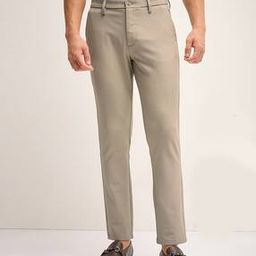 Men Slim Fit Trousers with Slip Pockets-image-88