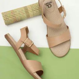 Women Open-Toe Sandals with Buckle Fastening-image-44