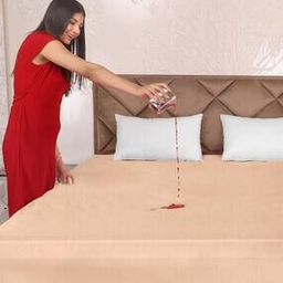 210 GSM Fitted Double Bed Mattress Protector-image-21