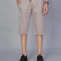cargo sports Men Regular Fit 3/4th Shorts with Drawstring Waist image 1
