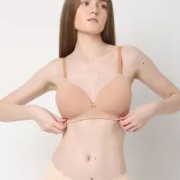 Women Non-Wired Lightly-Padded Bra-image-2
