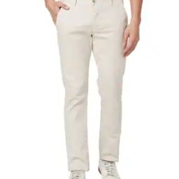 Men Slim Fit Flat-Front Trousers-image-39