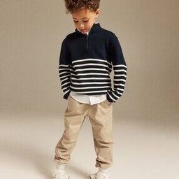 Boys Cotton Straight Fit Twill Joggers-image-94