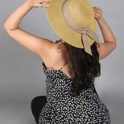 Straw Sun Hat with Scarf-image-58