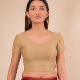 Women Round-Neck Slip-On Blouse-25