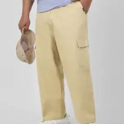 Men Loose Cargo Pants with Insert Pockets-picture-20