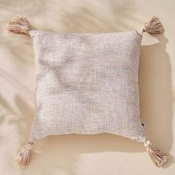 Jute Filled Cushion with Tassels 16" x 16"-42