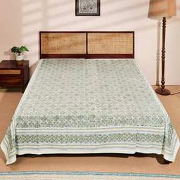 Cotton Printed Bed Cover- Double-39