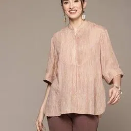 Striped Pintuck Straight Tunic-picture-52