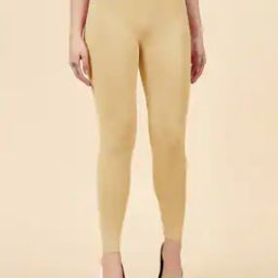 Women Ankle-Length Leggings with Elasticated Wasitband-image-64