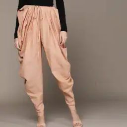 Dhoti Pants with Elasticated Drawstring Waist-picture-4