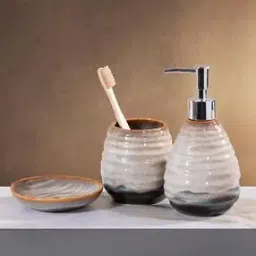 Printed Ceramic Bathroom Accessories Set-17