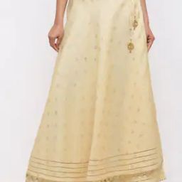 Women Floral Print Flared Skirt-image-64