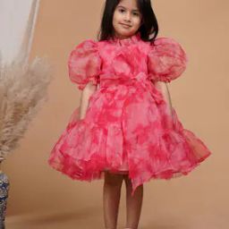 Floral Print Fit & Flare Dress-image-1