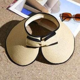 Textured Print Hat with Stylish Bow-image-5