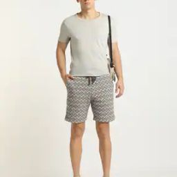 Patterned Knitted Shorts-picture-37
