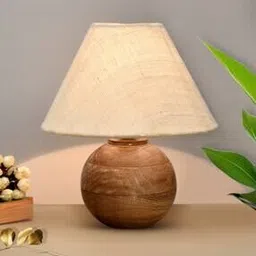 Round Wooden Table Lamp -image-91