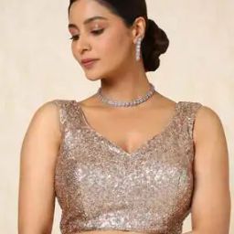 Women Embellished Back-Open Blouse -11