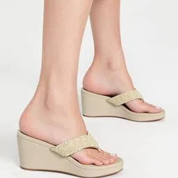 chere Women Open-Toe Heeled Wedges-picture-0