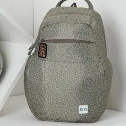 Girls Abstract Front Flat Zipper Pocket School Backpack-picture-23