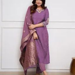 Women Embroidered Straight Kurta Set-picture-51