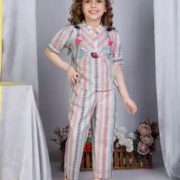 Girl Printed Top & Pants Set-image-15
