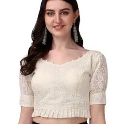 Women Embroidered Georgette Blouse-image-57