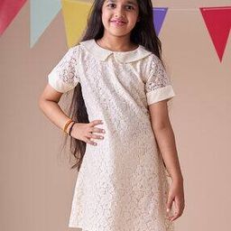 Girls Self-Design A-line Dress-image-71