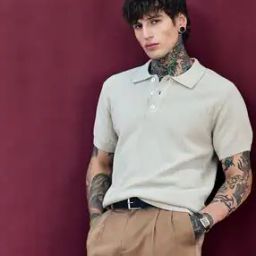 Men Short Sleeve Polo T-Shirt-image-60