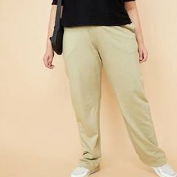 Straight Trackpants with Drawstrings Waist & Insert Pockets-image-5