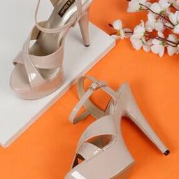 Women Criss-Cross Strap Cone-Heeled Sandals-image-41