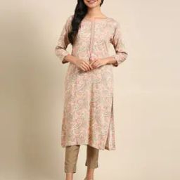 Paisley Print Straight Kurta-image-56