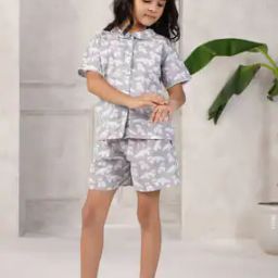 Girl Printed Top & Shorts Set-image-12