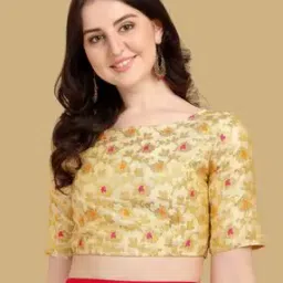 Women Embellished Back Open Blouse-image-71