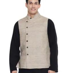 Mandarin-Collar Nehru Jacket-picture-28