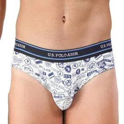 Brand Print Elasticated Waist Briefs-picture-25